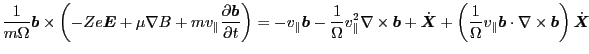 $\displaystyle \frac{1}{m \Omega} \ensuremath{\boldsymbol{b}} \times \left( - Z ...
... \times \ensuremath{\boldsymbol{b}} \right)
\dot{\ensuremath{\boldsymbol{X}}} $