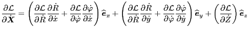 $\displaystyle \frac{\partial \mathcal{L}}{\partial \dot{\ensuremath{\boldsymbol...
... \mathcal{L}}{\partial \dot{Z}} \right) \widehat{\ensuremath{\boldsymbol{e}}}_z$