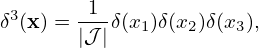 δ3(x) = -1-δ(x1)δ(x2)δ(x3),
       |𝒥 |
