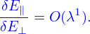 δE∥-      1
δE⊥ = O (λ ).
