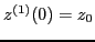 $ z^{(1)} (0) = z_0$