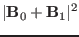 $\displaystyle \vert\mathbf{B}_0 +\mathbf{B}_1 \vert^2$