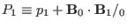 $ P_1 \equiv p_1
+\mathbf{B}_0 \cdot \mathbf{B}_1 /{\textmu}_0$