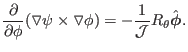 $\displaystyle \frac{\partial}{\partial \phi} (\triangledown \psi \times \triang...
...hi) = - \frac{1}{\mathcal{J}} R_{\theta} \hat{\ensuremath{\boldsymbol{\phi}}} .$