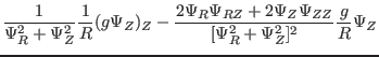 $\displaystyle \frac{1}{\Psi_R^2 + \Psi_Z^2} \frac{1}{R} (g \Psi_Z)_Z
- \frac{2 ...
...R \Psi_{R Z} + 2 \Psi_Z \Psi_{Z Z}}{[\Psi_R^2 + \Psi_Z^2]^2}
\frac{g}{R} \Psi_Z$