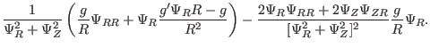 $\displaystyle \frac{1}{\Psi_R^2 + \Psi_Z^2} \left( \frac{g}{R} \Psi_{R R} + \Ps...
...\Psi_{R R} + 2 \Psi_Z
\Psi_{Z R}}{[\Psi_R^2 + \Psi_Z^2]^2} \frac{g}{R} \Psi_R .$