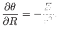 $\displaystyle \frac{\partial \theta}{\partial R} = - \frac{Z}{r^2} .$