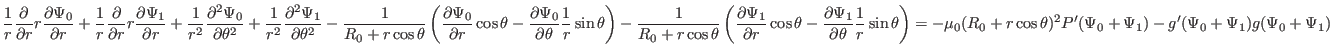 $\displaystyle \frac{1}{r} \frac{\partial}{\partial r} r \frac{\partial \Psi_0}{...
...cos \theta)^2 P'
(\Psi_0 + \Psi_1) - g' (\Psi_0 + \Psi_1) g (\Psi_0 + \Psi_1) $