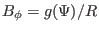 $ B_{\phi} = g (\Psi) / R$