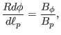 $\displaystyle \frac{R d \phi}{d \ell_p} = \frac{B_{\phi}}{B_p},$