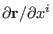 $ \partial
\mathbf{r}/ \partial x^i$