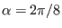 $ \alpha = 2 \pi / 8$