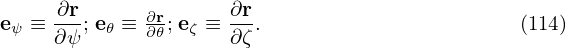       1            2            3
∇ ζ = c ∇𝜃 × ∇ζ𝒥 + c ∇ζ × ∇ψ 𝒥 + c∇ ψ × ∇𝜃𝒥 ,
