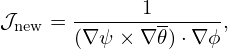       𝒥             1
hψ𝜃 = R2-∇ψ ⋅∇ 𝜃 = − 𝒥-(Z 𝜃Z ψ + R 𝜃Rψ)
