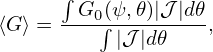           2π [ 1  (∫2π   𝒥     ) ]
 ⟨J ⋅B⟩    V′g  gΨ′  0 d𝜃 R2|∇ ψ|2  ψ
⟨B-⋅∇ϕ⟩-= ---------μ-⟨R−2⟩---------
             [      0⟨    2⟩]
          V1′g  1gΨ′V′ |∇Rψ2|
        = ----------−2------ψ
                μ0⟨R[ ⟩′ ′⟨     2⟩]
        = ----g----- Ψ-V-  |∇ψ|-                     (248)
          μ0V ′⟨R−2⟩   g     R2    ψ
