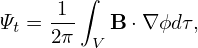 B = − Ψ ′∇ (ζ + qδ)× ∇ψ − Ψ′ˆq∇ψ × ∇ 𝜃
       ′           ′             ′
  = − Ψ ∇ ζ × ∇ ψ − Ψ ∇ (qδ) × ∇ψ − Ψ ˆq∇ψ × ∇𝜃
  = − Ψ ′∇ ζ × ∇ ψ − Ψ ′q∂-δ∇𝜃 × ∇ψ − Ψ′ˆq∇ψ × ∇𝜃           (260)
                    ∂ 𝜃
