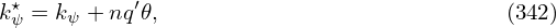 k⋆ψ = kψ + nq′𝜃,                           (342)
