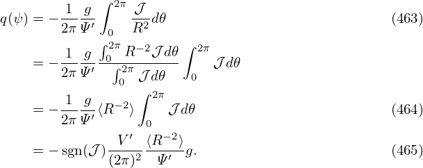            4 (        )3   [⟨     2⟩   −2    ]
=⇒  A = (2π)- ----q---   1--  |∇-ψ|-  ⟨R--⟩V ′2
         D    V ′⟨R −2⟩   V′    R2      q      ψ
