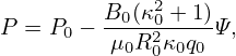      J-⋅B-
J∥ ≡  B
     JϕB-ϕ +-Jp ⋅Bp
   =       B
     (  dP   -1-dg ) g-  1-dg(∇-Ψ)2
   = -R-dΨ +-μ0R-dΨg--R-+-μ0dΨ--R---
                [  B        ]
     gdP + 1-dg (g-)2 + (∇Ψ-)2
   = -dΨ---μ0dΨ---R------R----
      dP   1 dg B2
     gdΨ-+-μ0dΨB--
   =       B      .
      dP-1-  -1-dg-
   = gdΨ B + μ0 dΨB.                                 (546)
                                                                                

                                                                                
